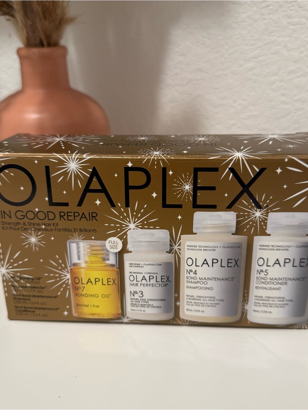 OLAPLEX Travel Set with Gold Accent Bottles